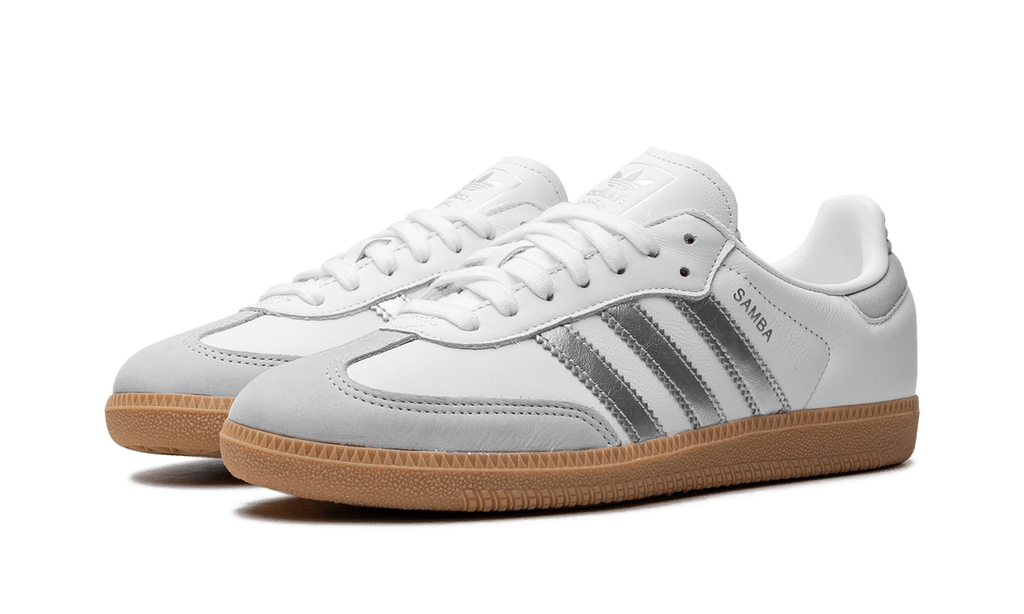 adidas Samba OG White Silver Metallic Grey - OnSize