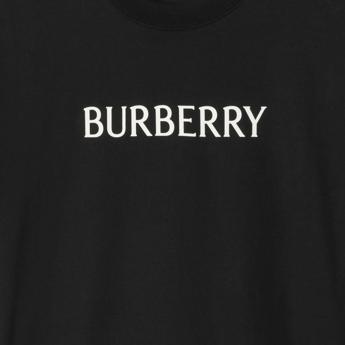 Burberry Logo Cotton T-shirt Black - OnSize