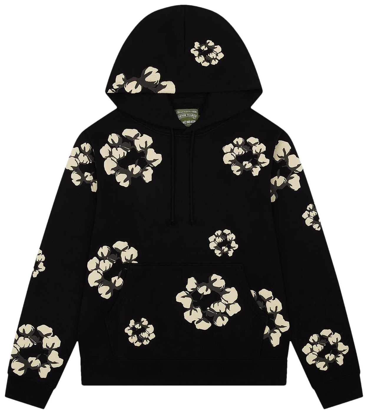 Denim Tears x CPFM Cactus Tears Wreath Hoodie Black - OnSize