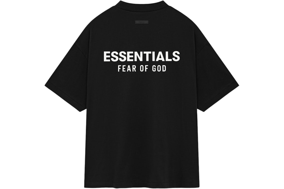 Fear of God Essentials Jersey Crewneck T-Shirt Black (FW24) - OnSize