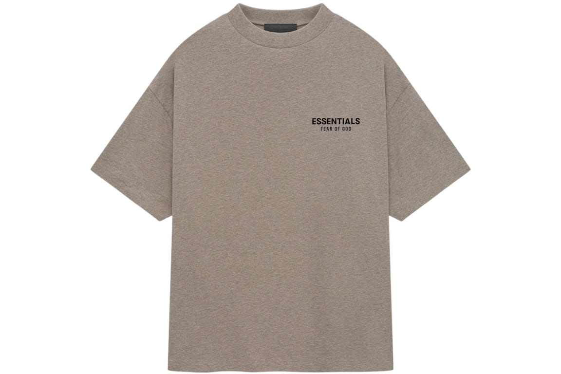 Fear of God Essentials Jersey Crewneck T-Shirt Heather Gray (FW24) - OnSize