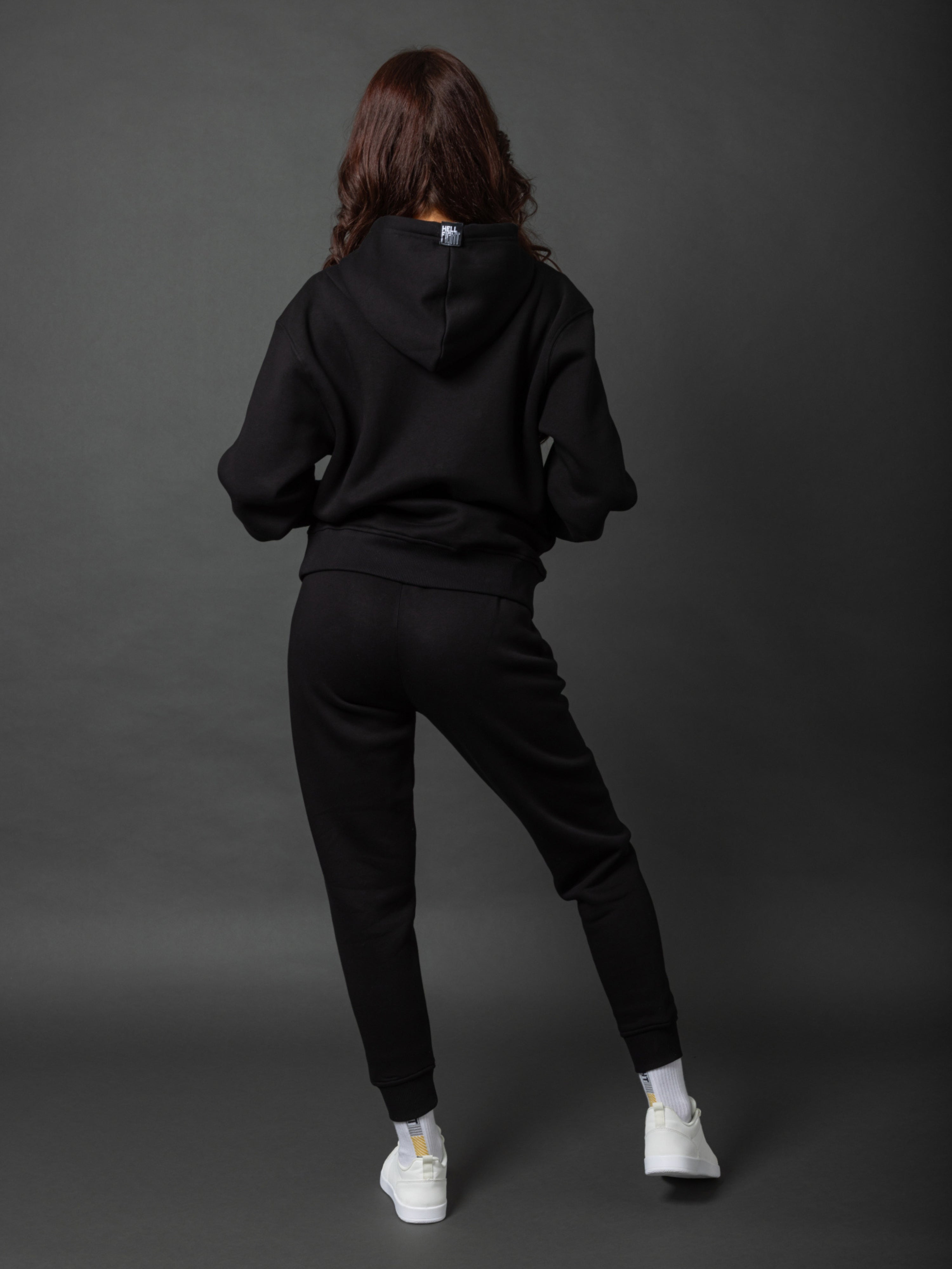 HELL FIGHT Basic Sweatpants Black - OnSize