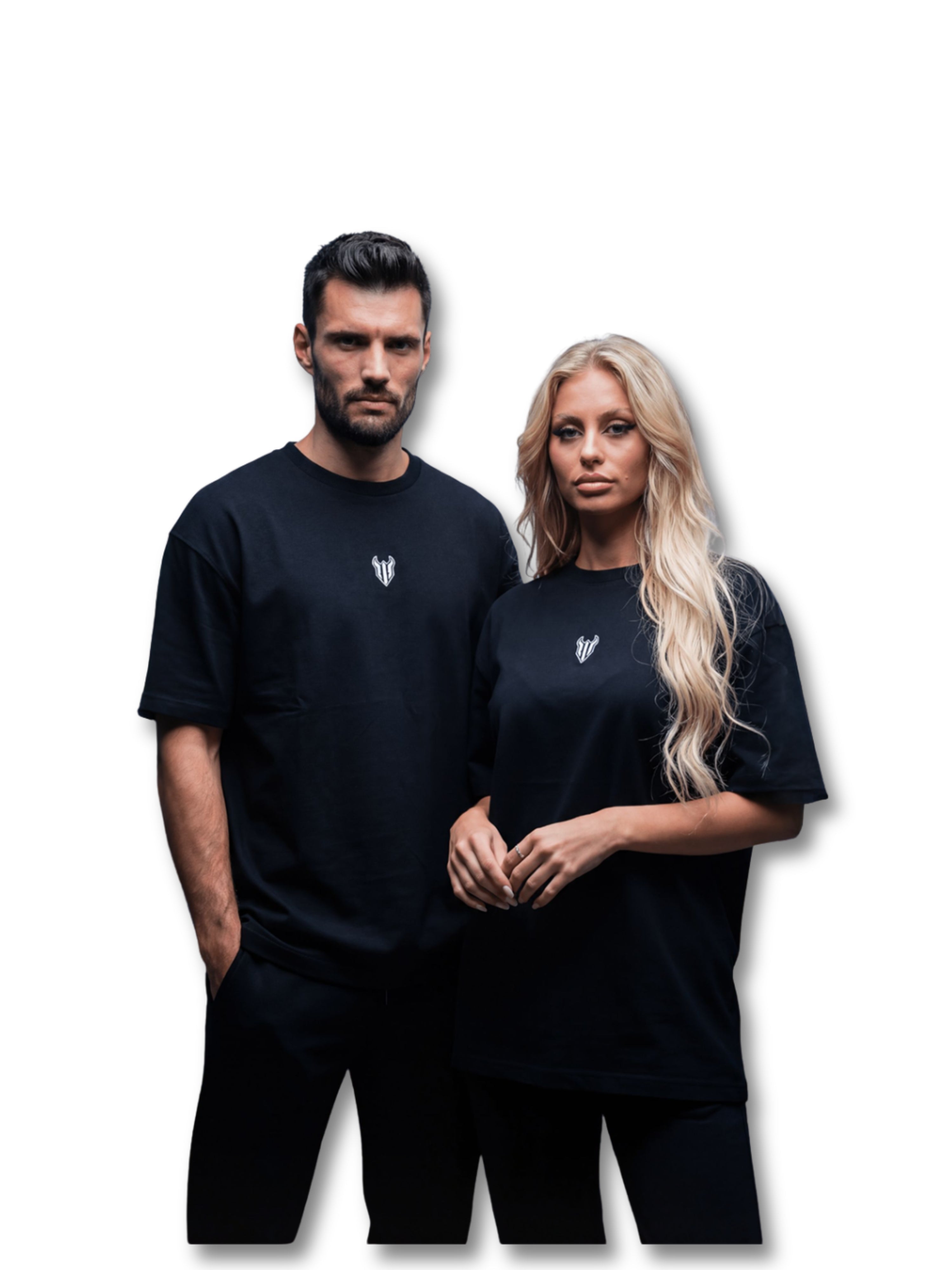 HELL FIGHT Oversize T-shirt Black - OnSize