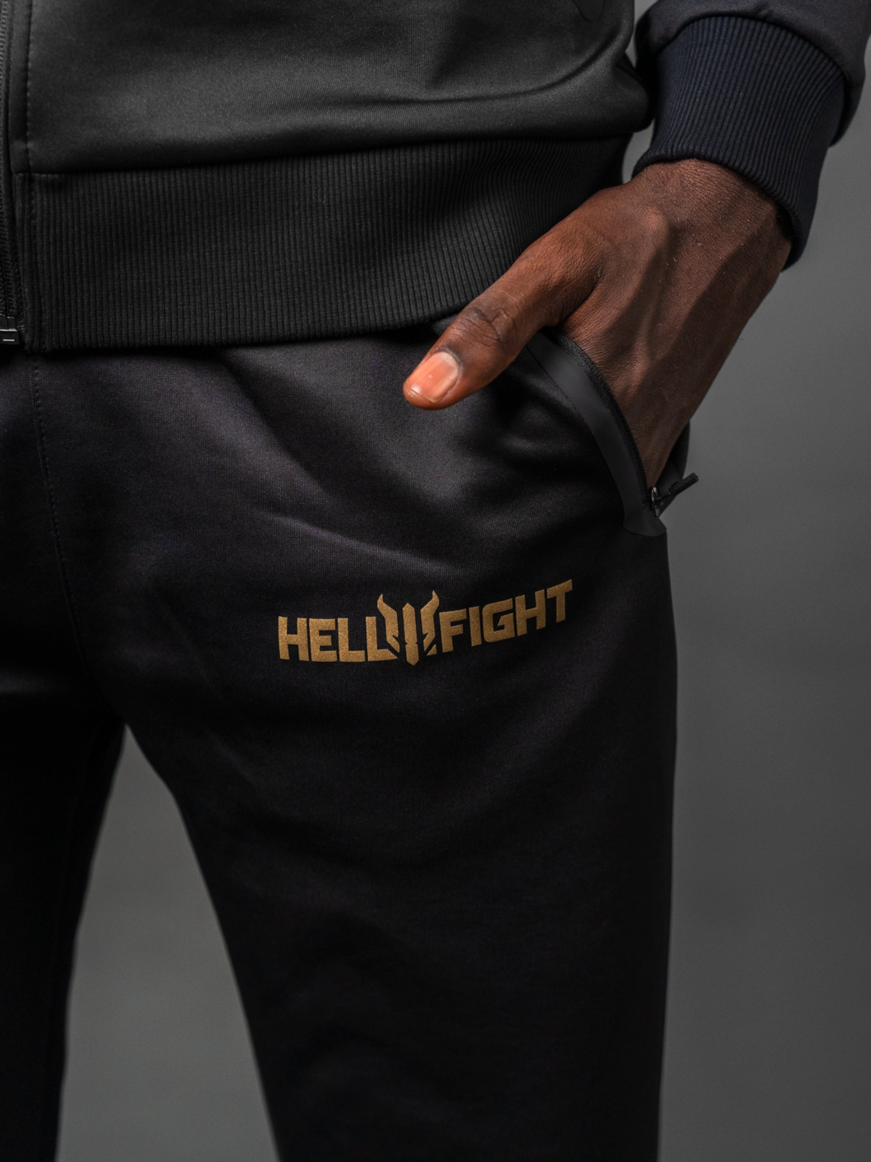 HELL FIGHT Reflective Tracksuit Pants - OnSize