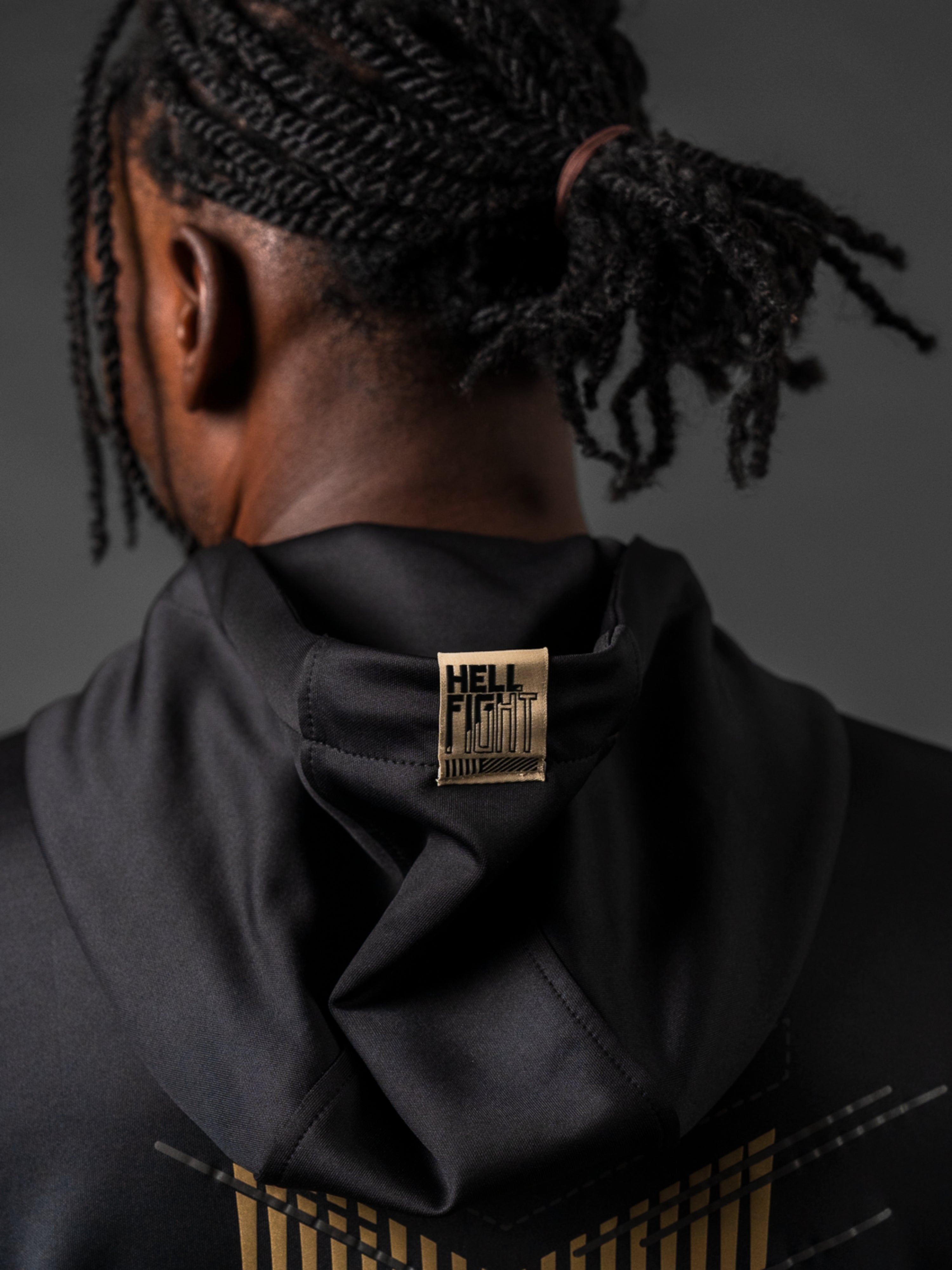 HELL FIGHT Reflective Tracksuit Zip Hoodie - OnSize