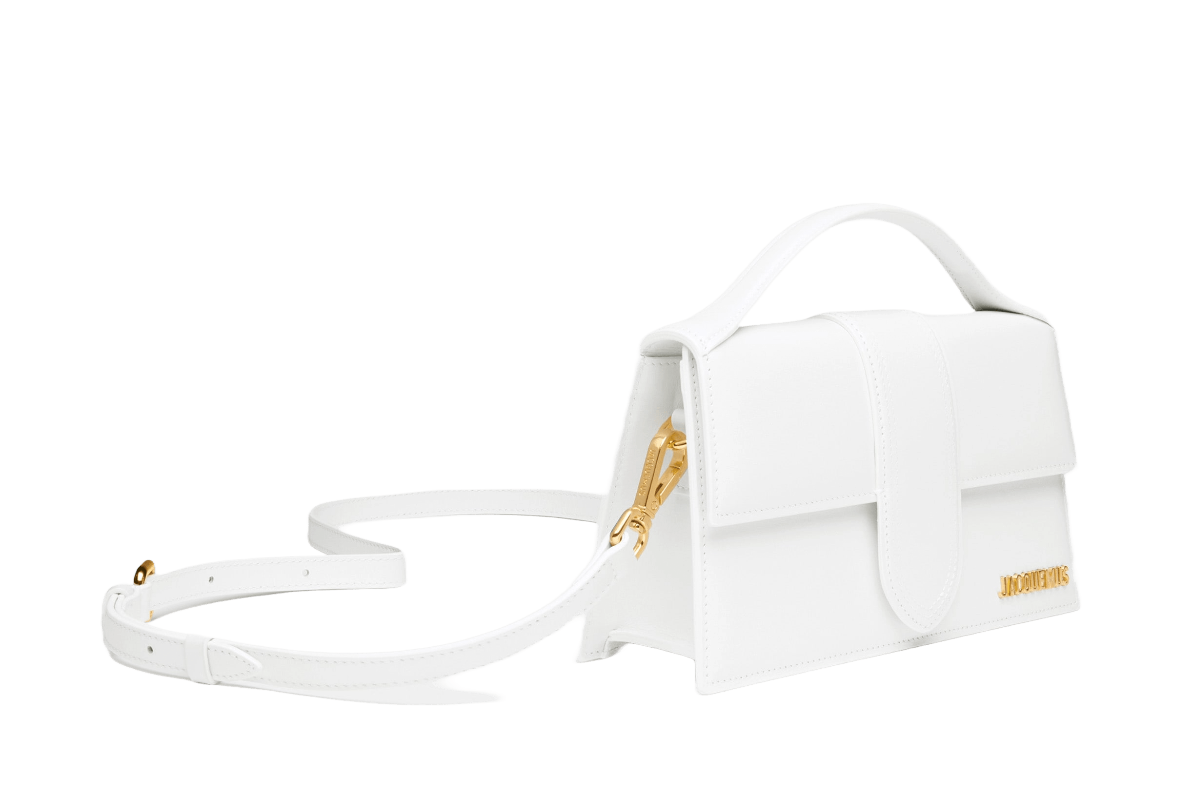 Jacquemus Le grand Bambino Crossbody Strap Handbag White - OnSize