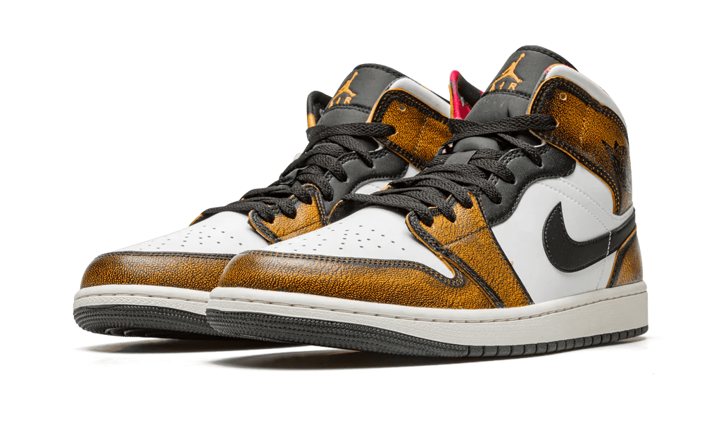 Jordan 1 Mid SE Orange Wear Away - OnSize