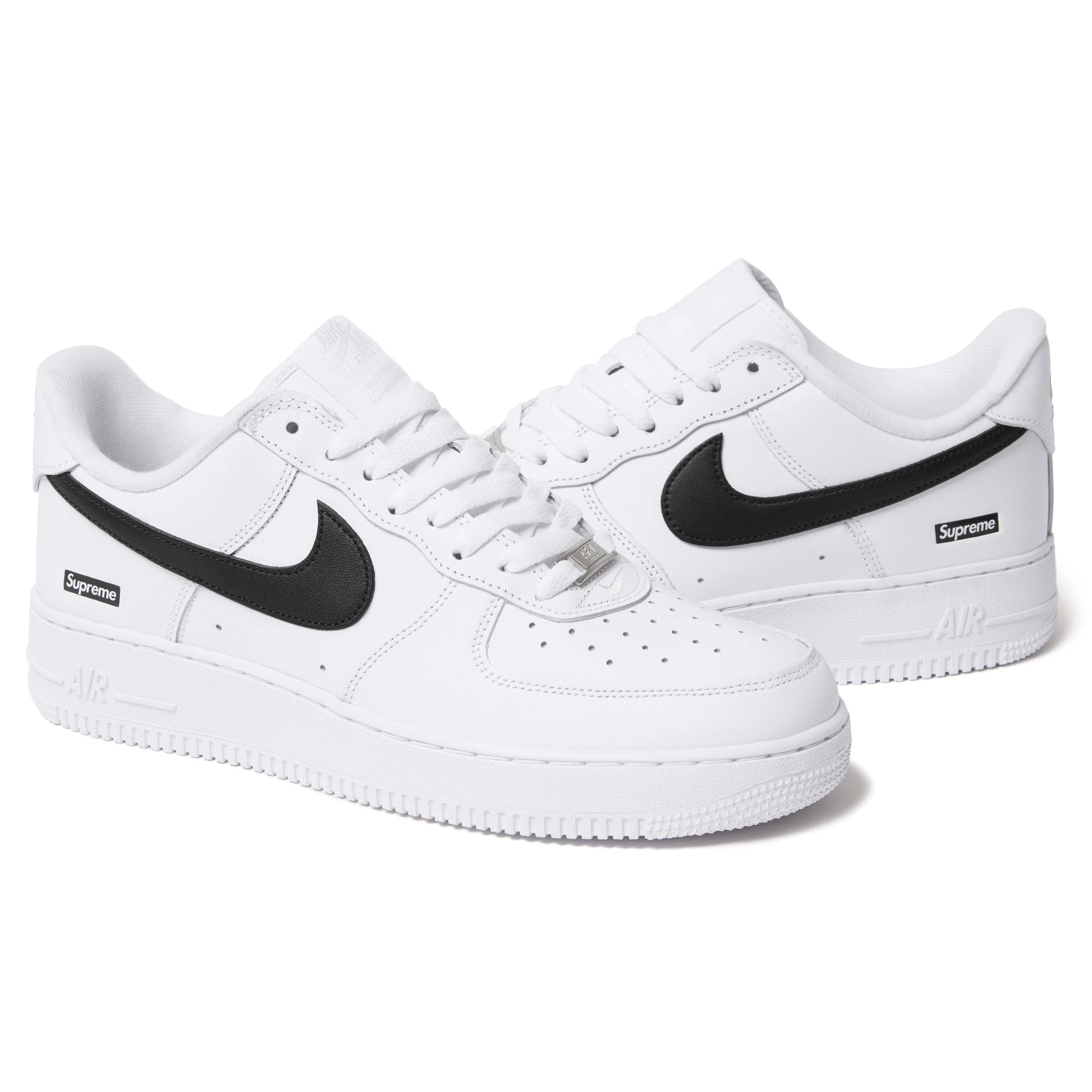 Nike Air Force 1 Low Supreme White Black - OnSize