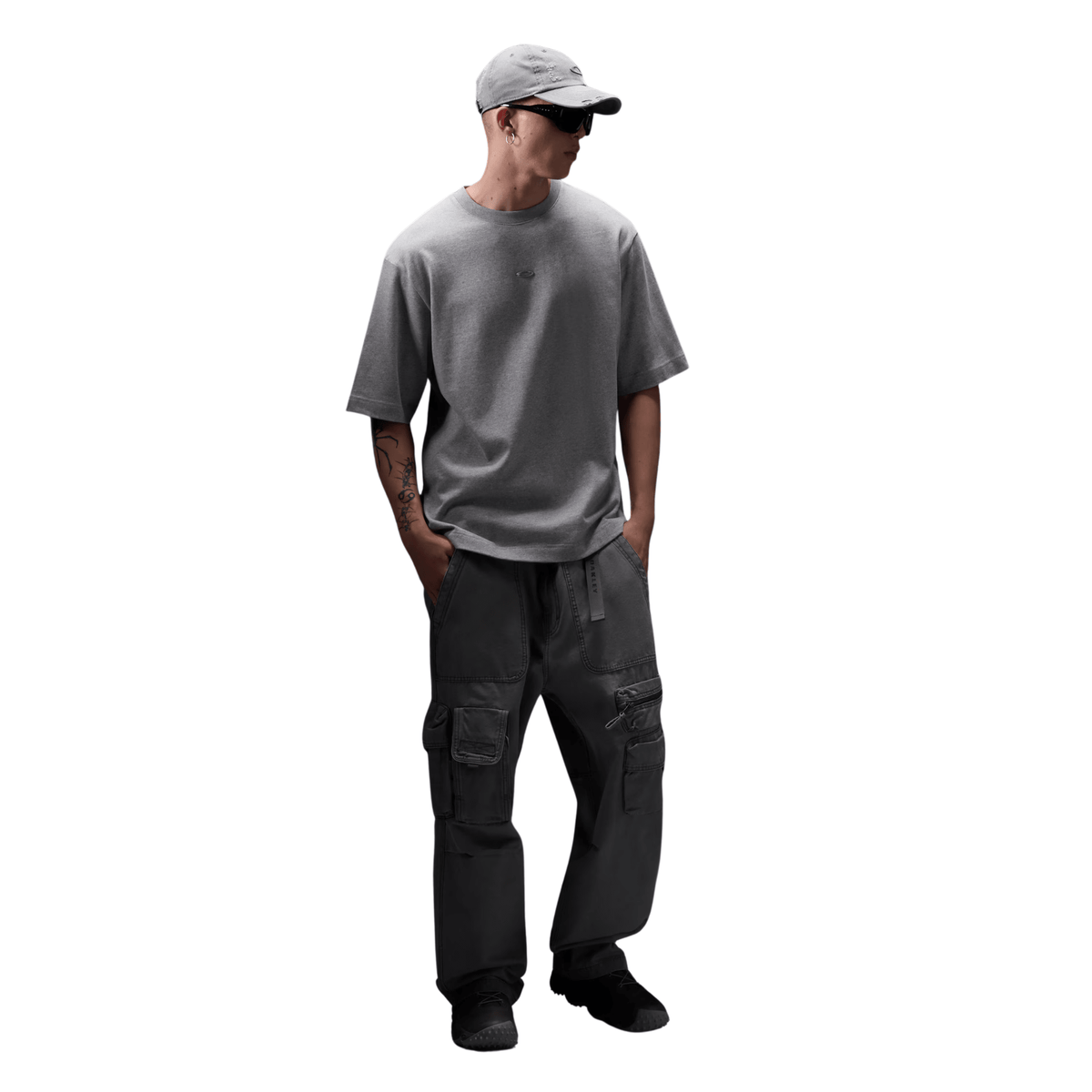 Oakley Reserve Strato Reflective Tee Cement Melange - OnSize