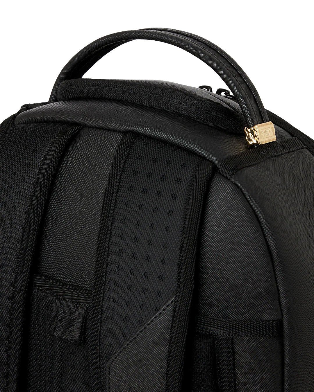 Sprayground Blacked Out Embossed Gold Tooth Backpack - OnSize