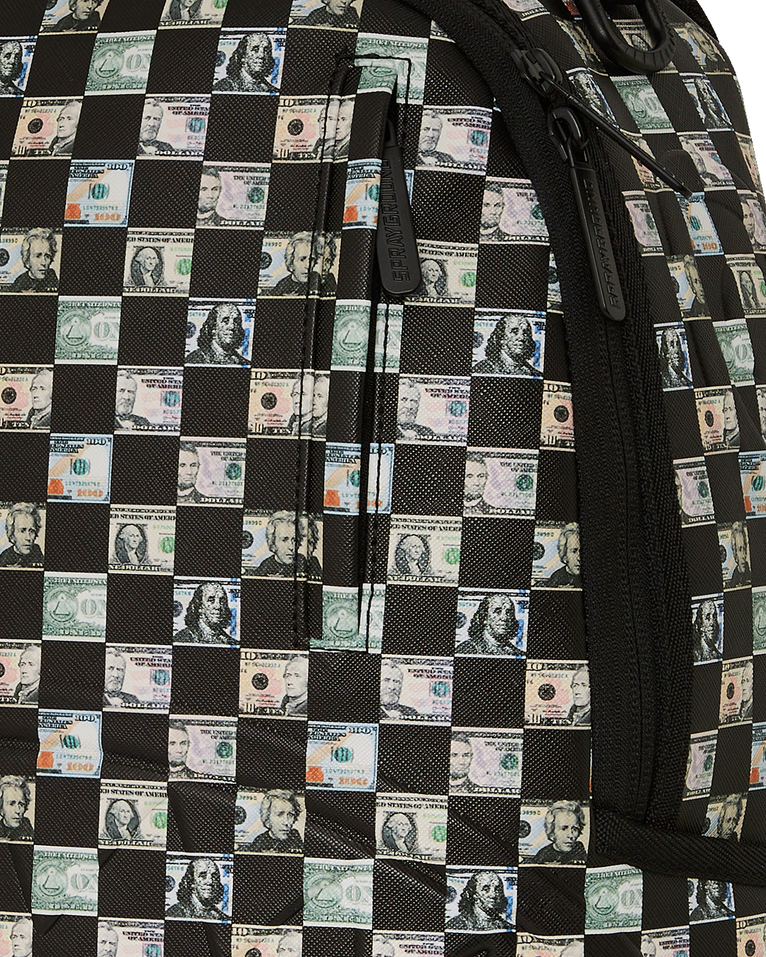 Sprayground Money Check Pattern DLX Backpack - OnSize