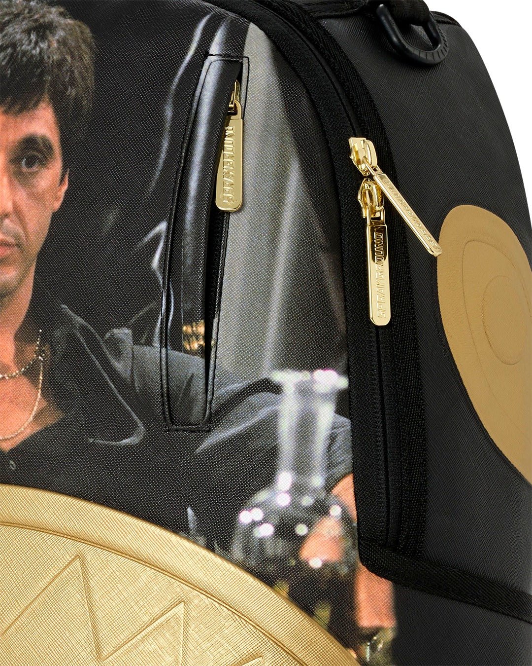 Sprayground Scarface Gold Embossed Backpack - OnSize