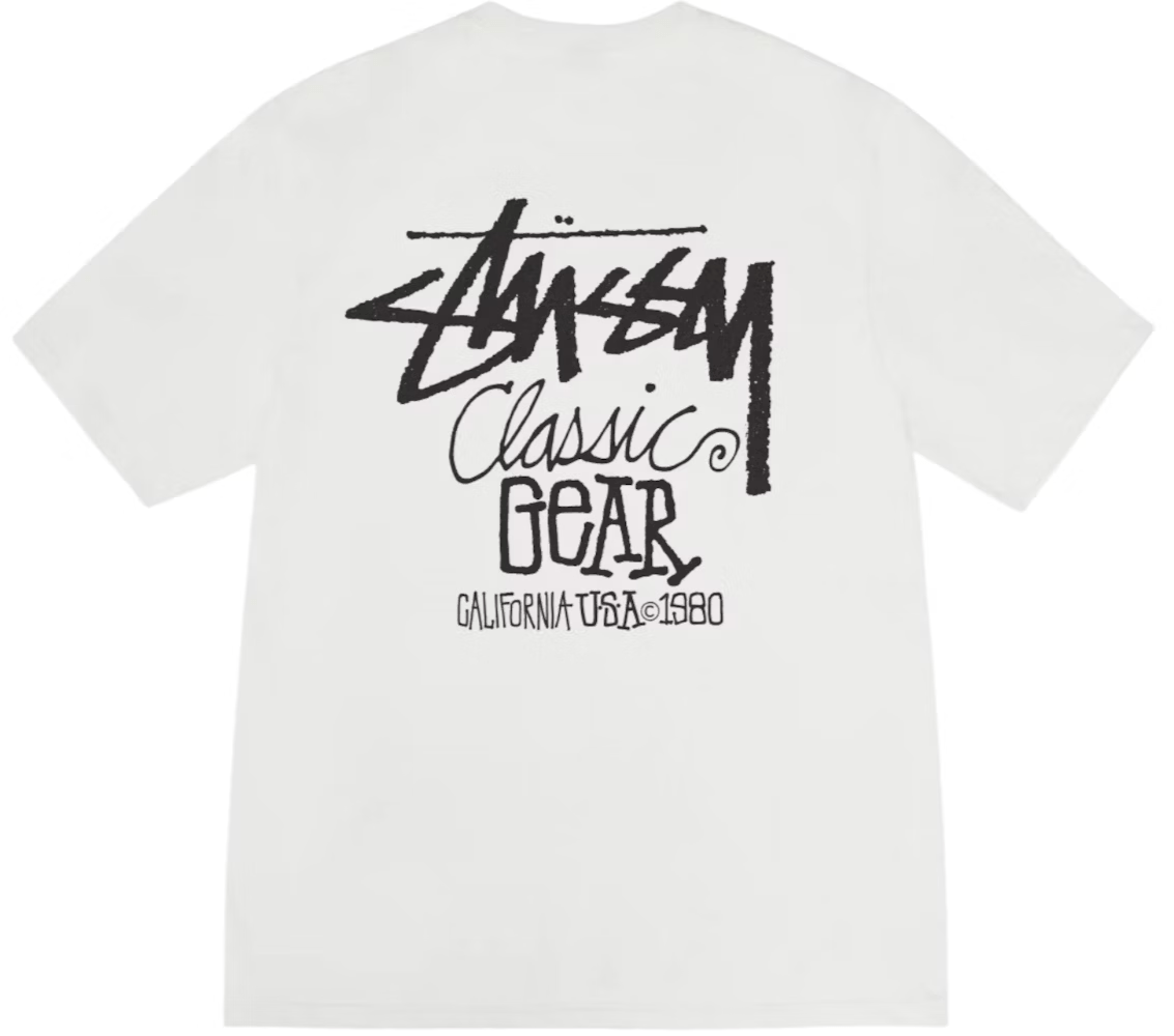 Stussy Classic Gear Pigment Dyed Tee Natural - OnSize