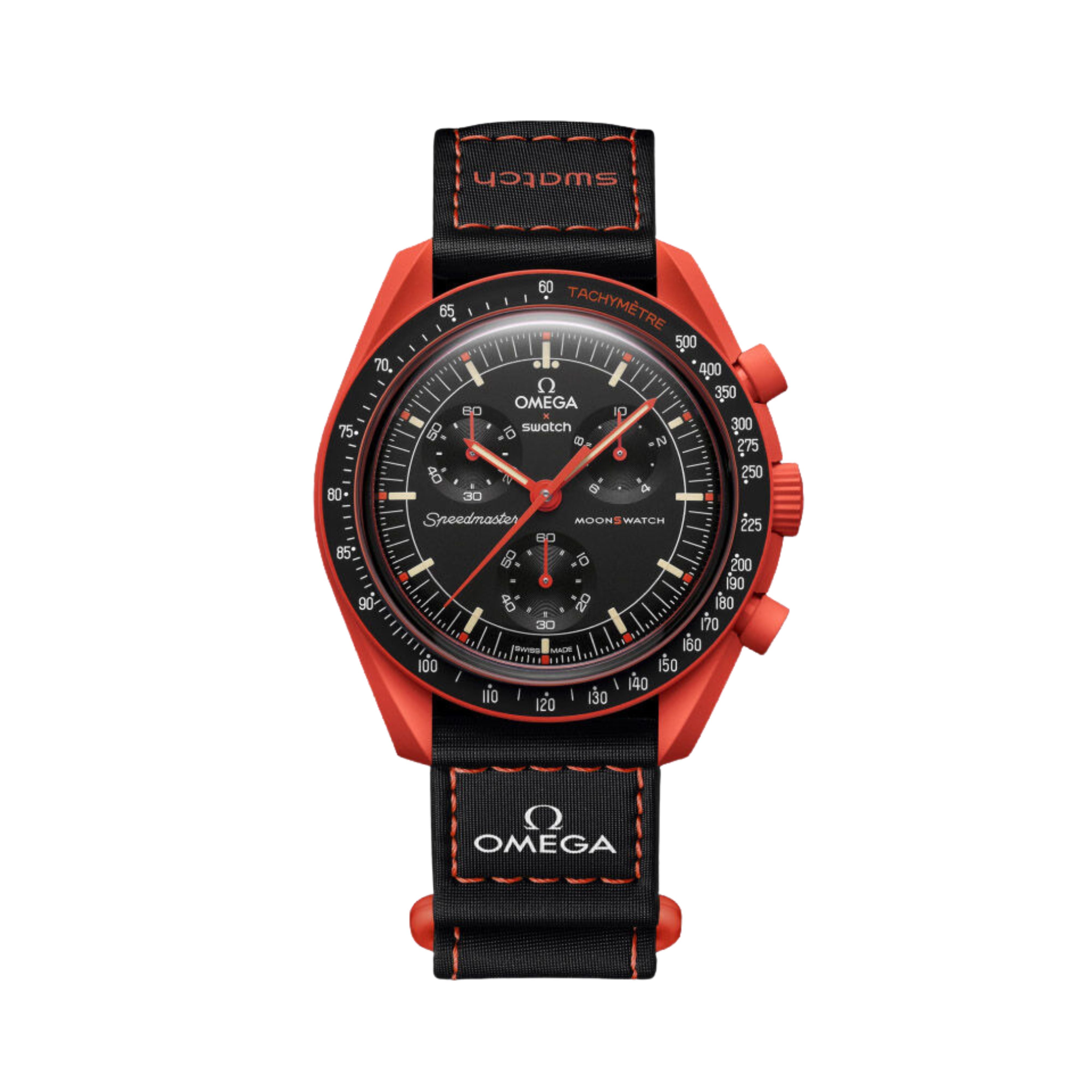 Swatch x Omega Bioceramic Moonswatch Mission On Earth Lava - OnSize