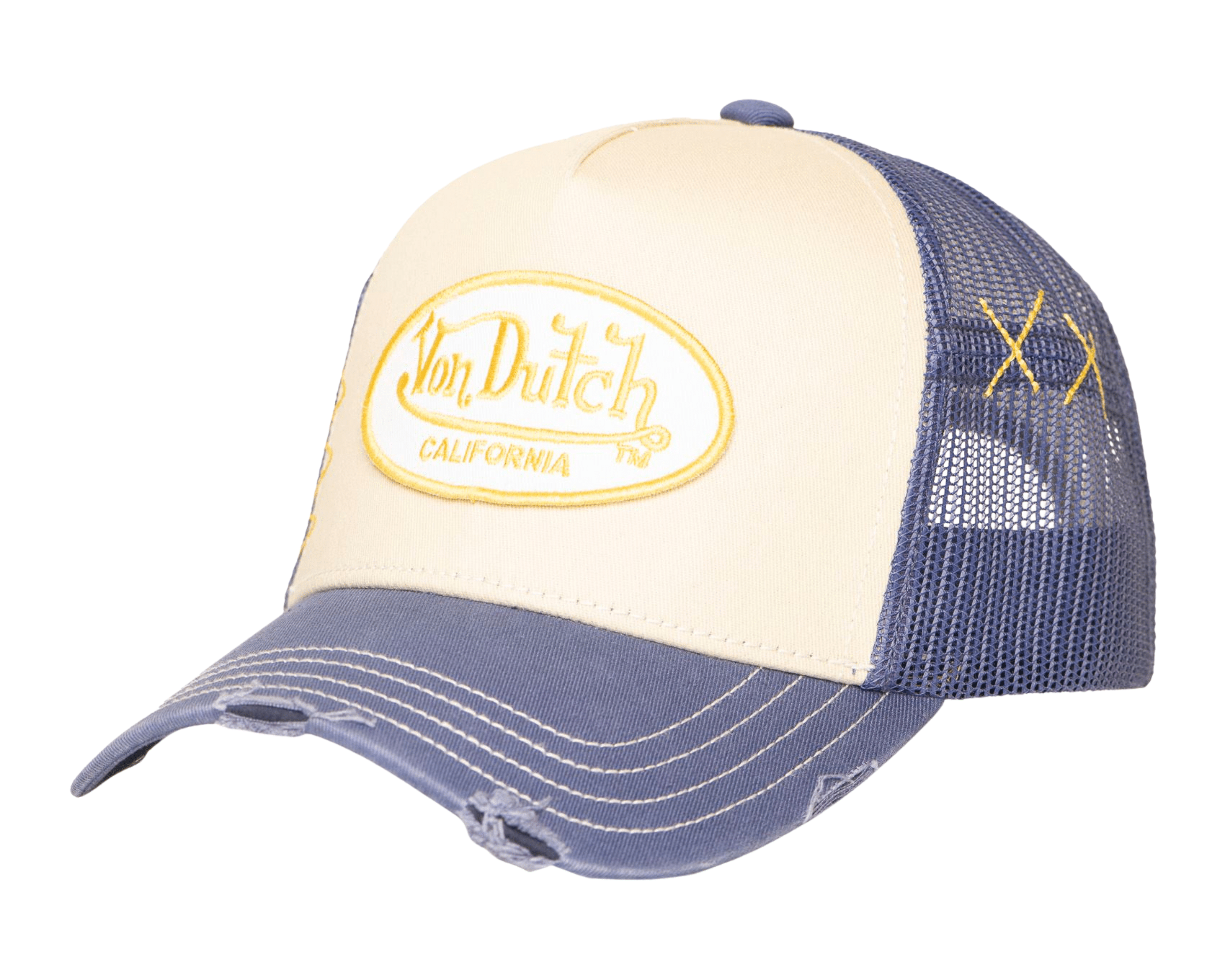 Von Dutch Trucker Cap Blue Beige - OnSize
