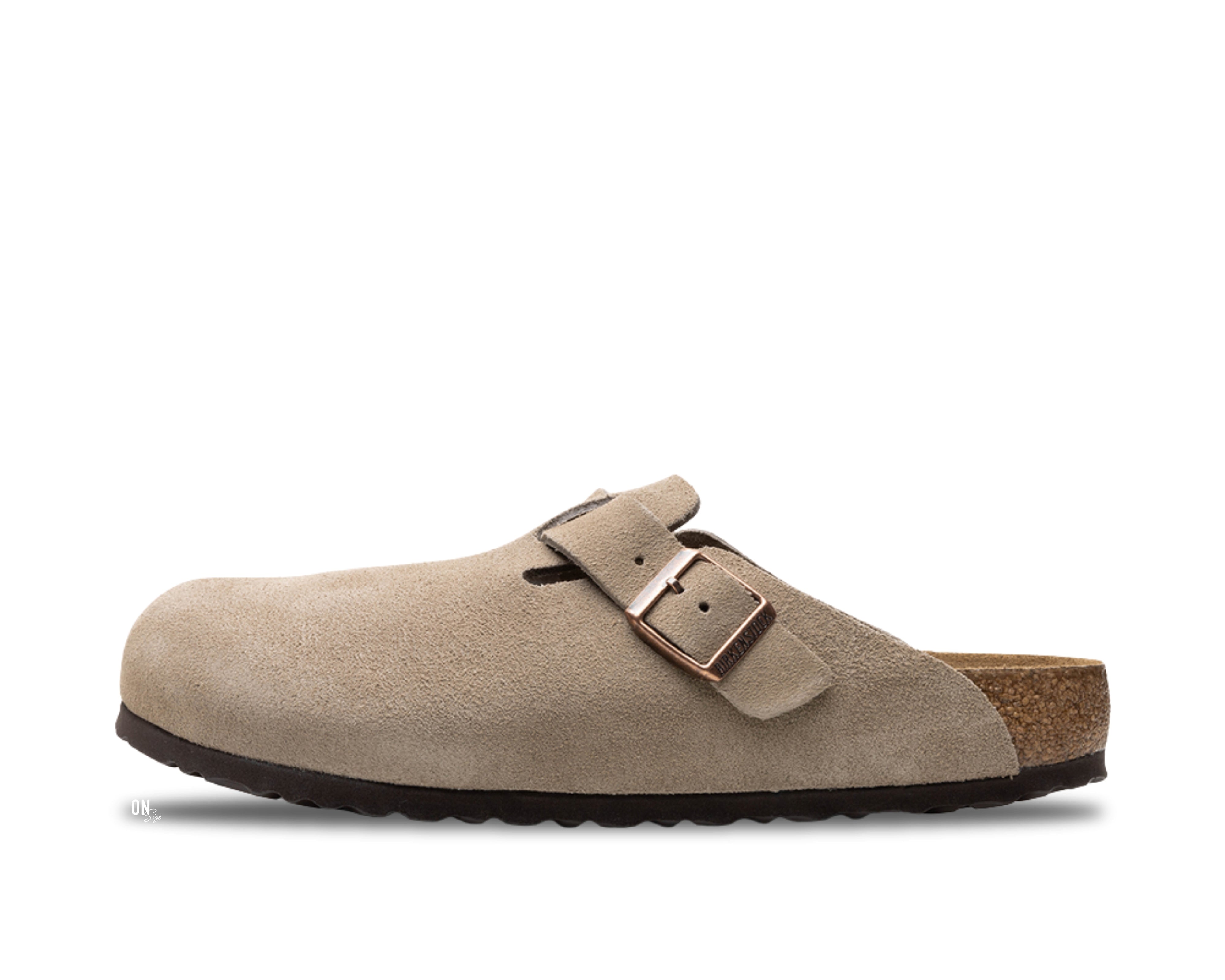 Birkenstock Boston Soft Footbed Suede Taupe