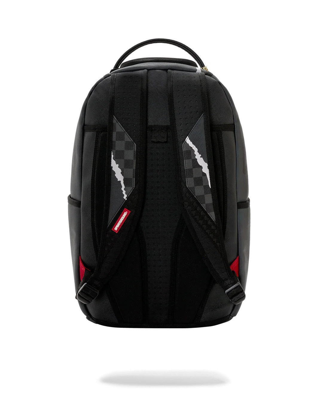 Sprayground Center Rip Revealing Gray Check Backpack