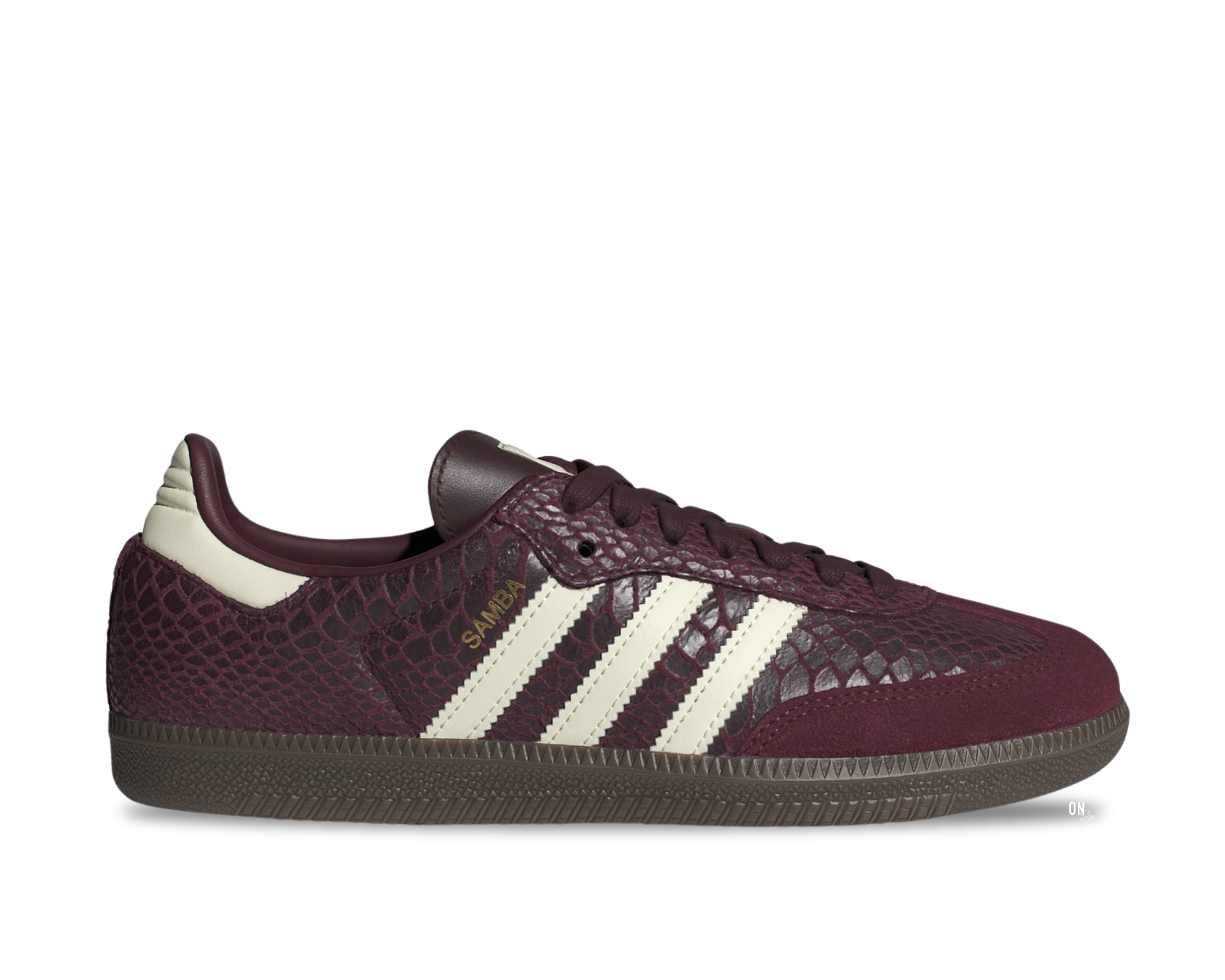 adidas Samba OG Snakeskin Maroon Cream White - OnSize