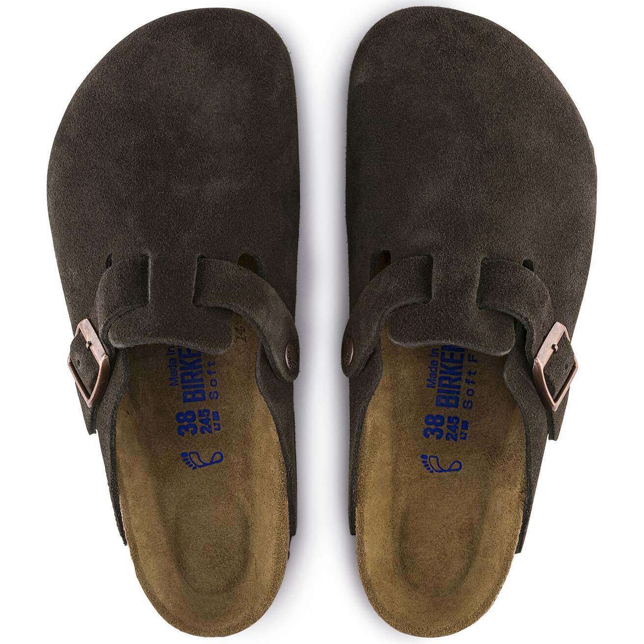Birkenstock Boston Soft Footbed Suede Mocha - OnSize