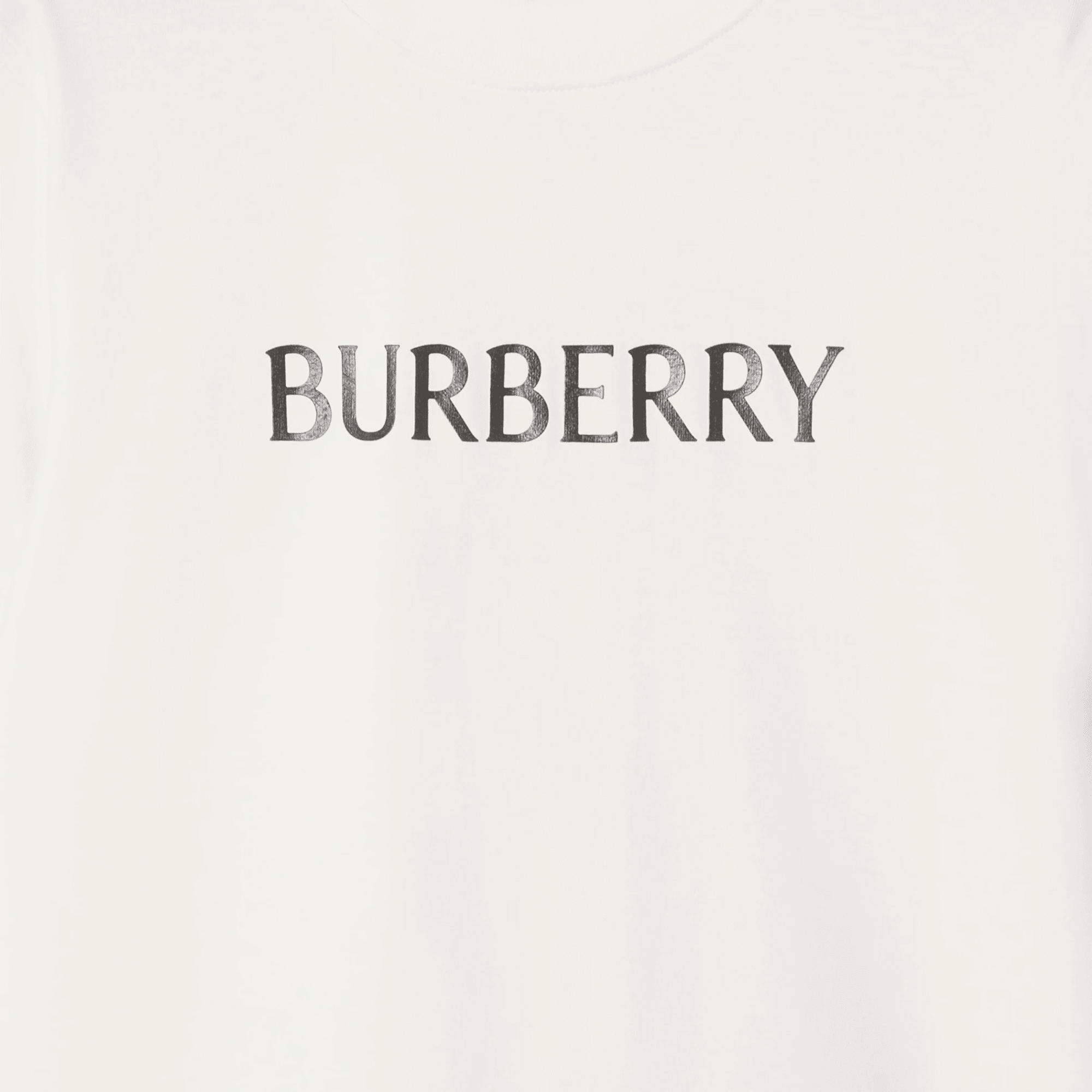Burberry Logo Cotton T-shirt Chalk White - OnSize
