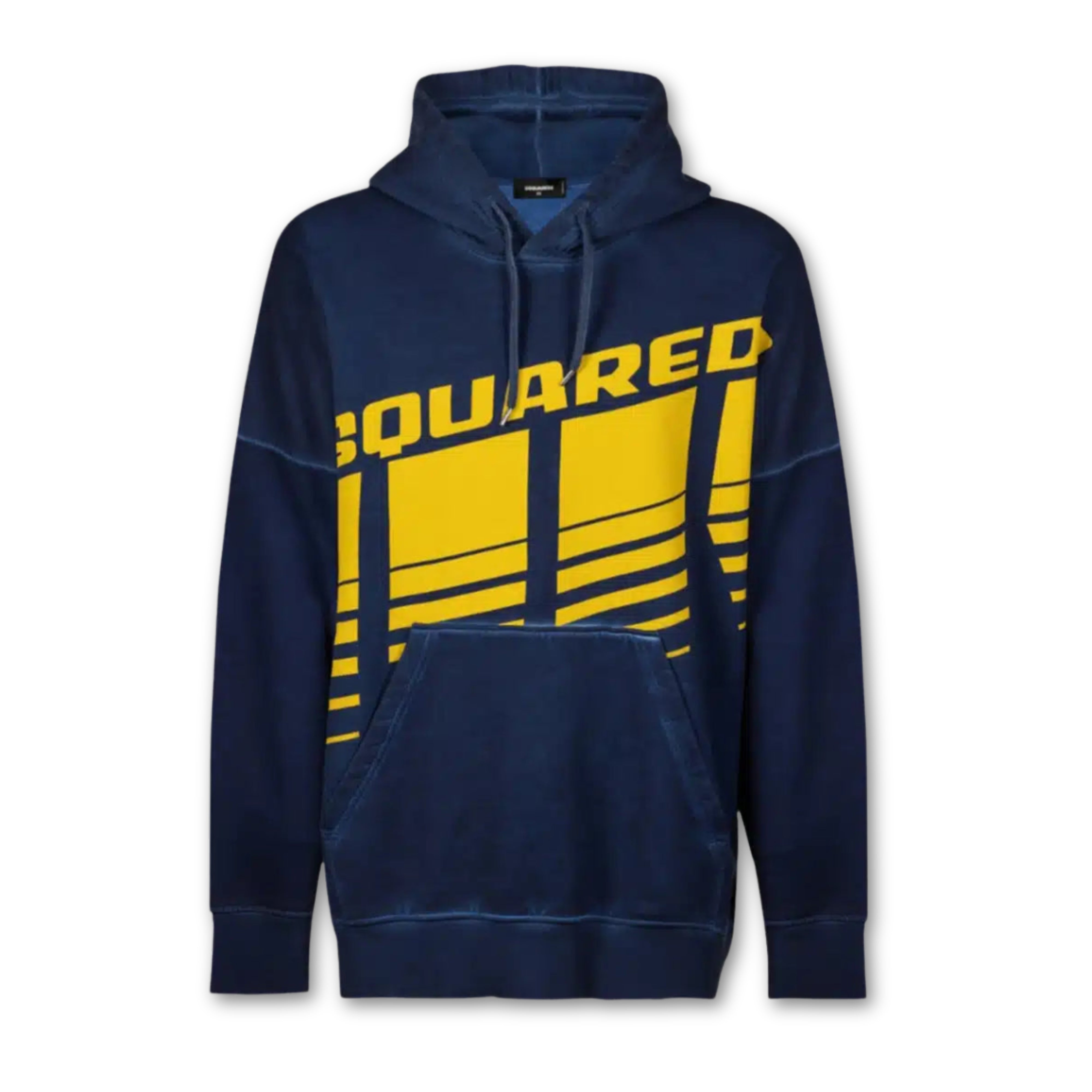 DSQUARED2 Stripe Hoodie Navy Gold - OnSize