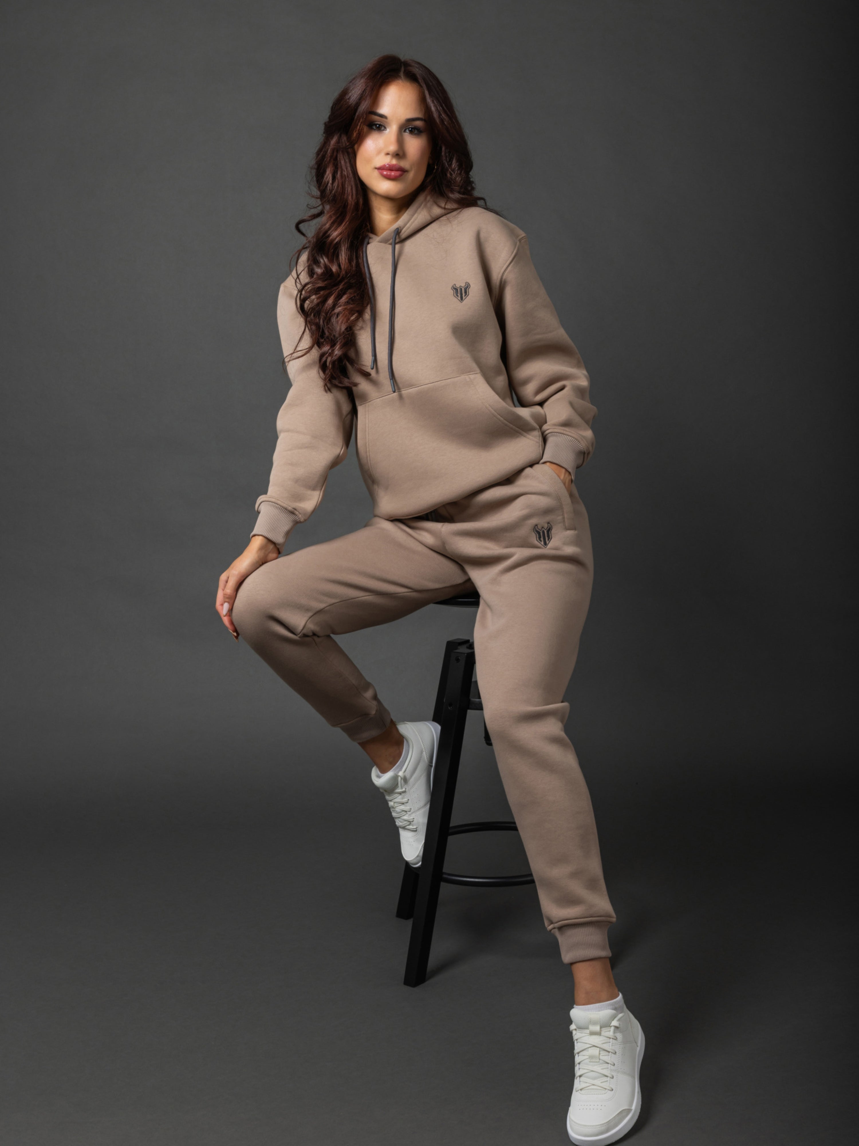 HELL FIGHT Basic Hoodie Sand - OnSize