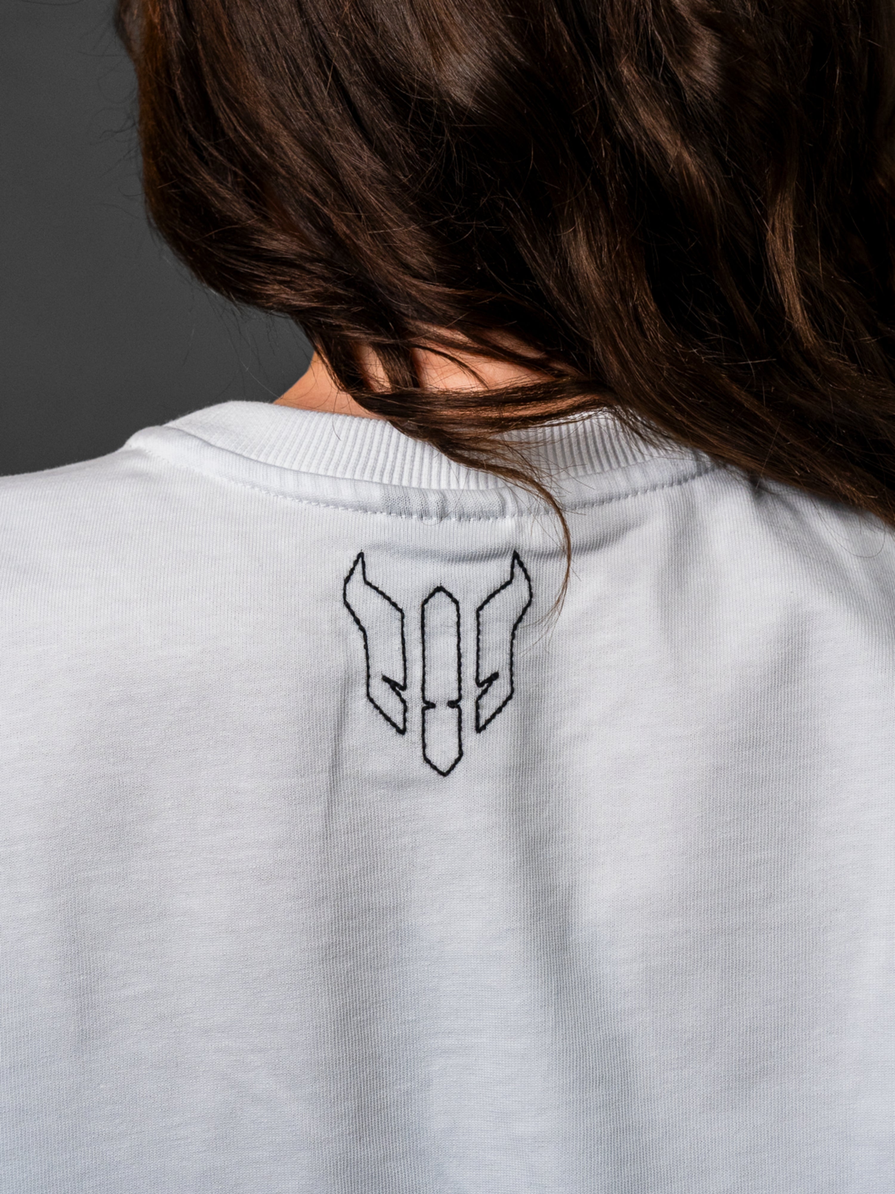 HELL FIGHT Oversize T-shirt White - OnSize