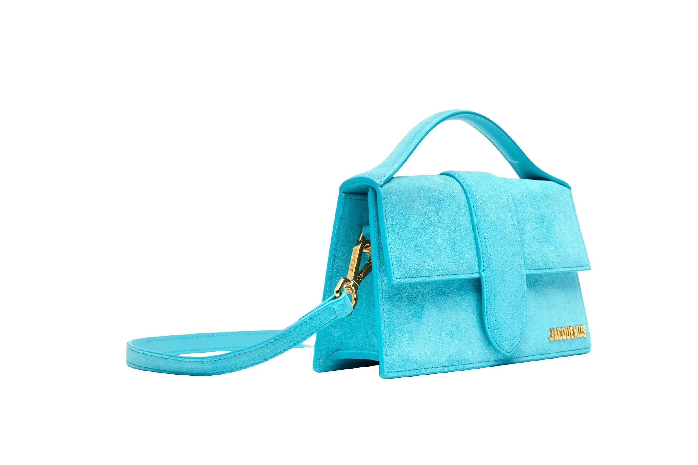 Jacquemus Le grand Bambino Crossbody Strap Handbag Light Turquoise - OnSize