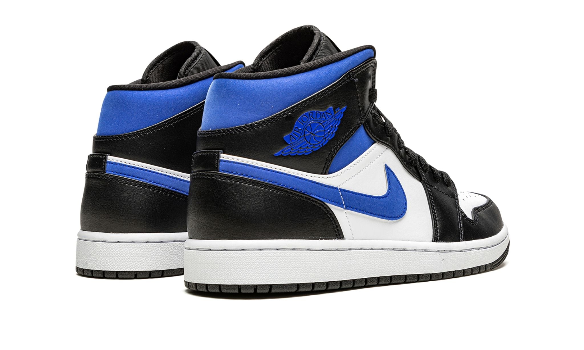 Jordan 1 Mid White Black Racer Blue - OnSize