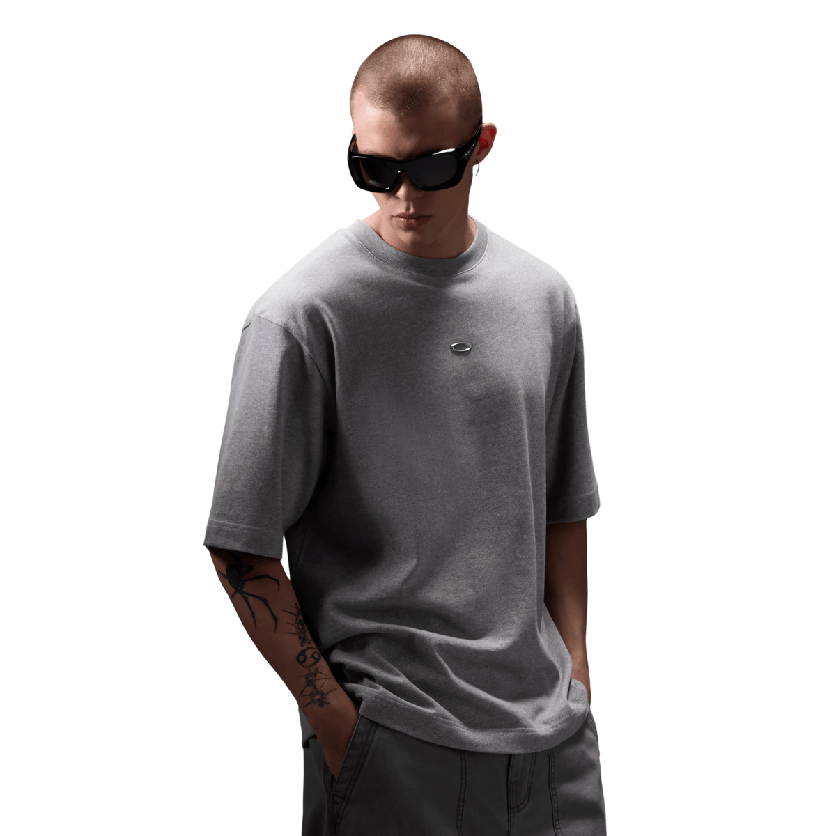 Oakley Reserve Strato Reflective Tee Cement Melange - OnSize