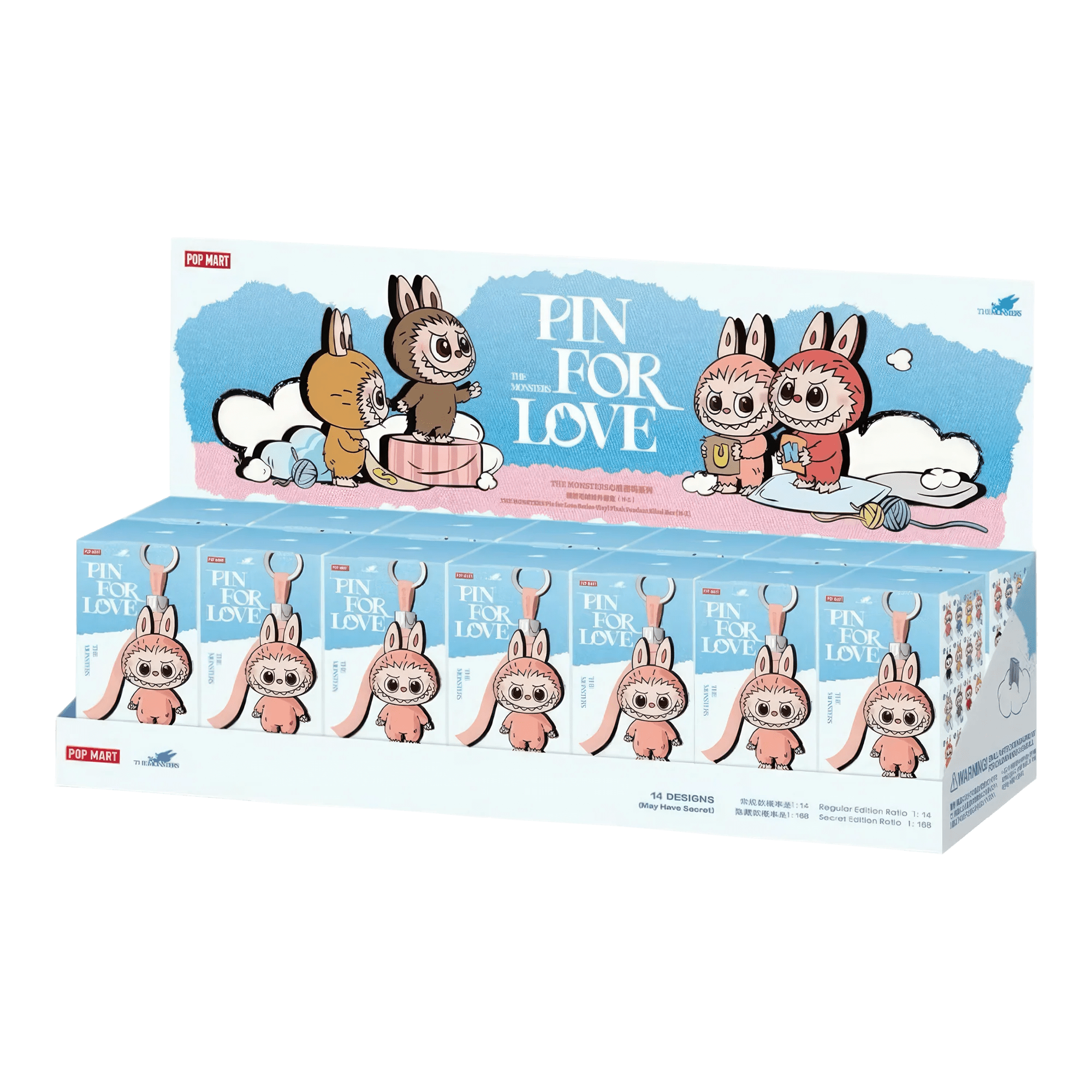 Pop Mart Labubu The Monsters Pin for Love (N-Z) - OnSize