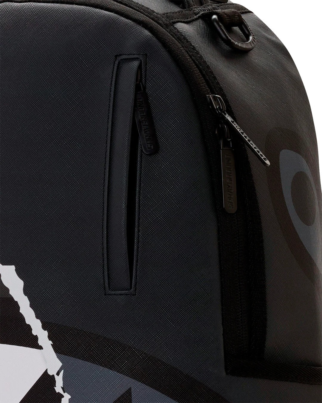 Sprayground Center Rip Revealing Gray Check Backpack - OnSize