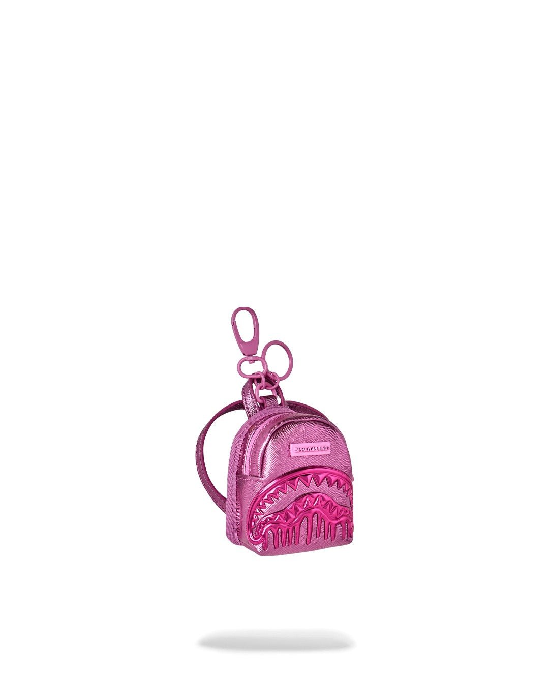 Sprayground Metallic Pink Metallic Drip Backpack Keychain - OnSize