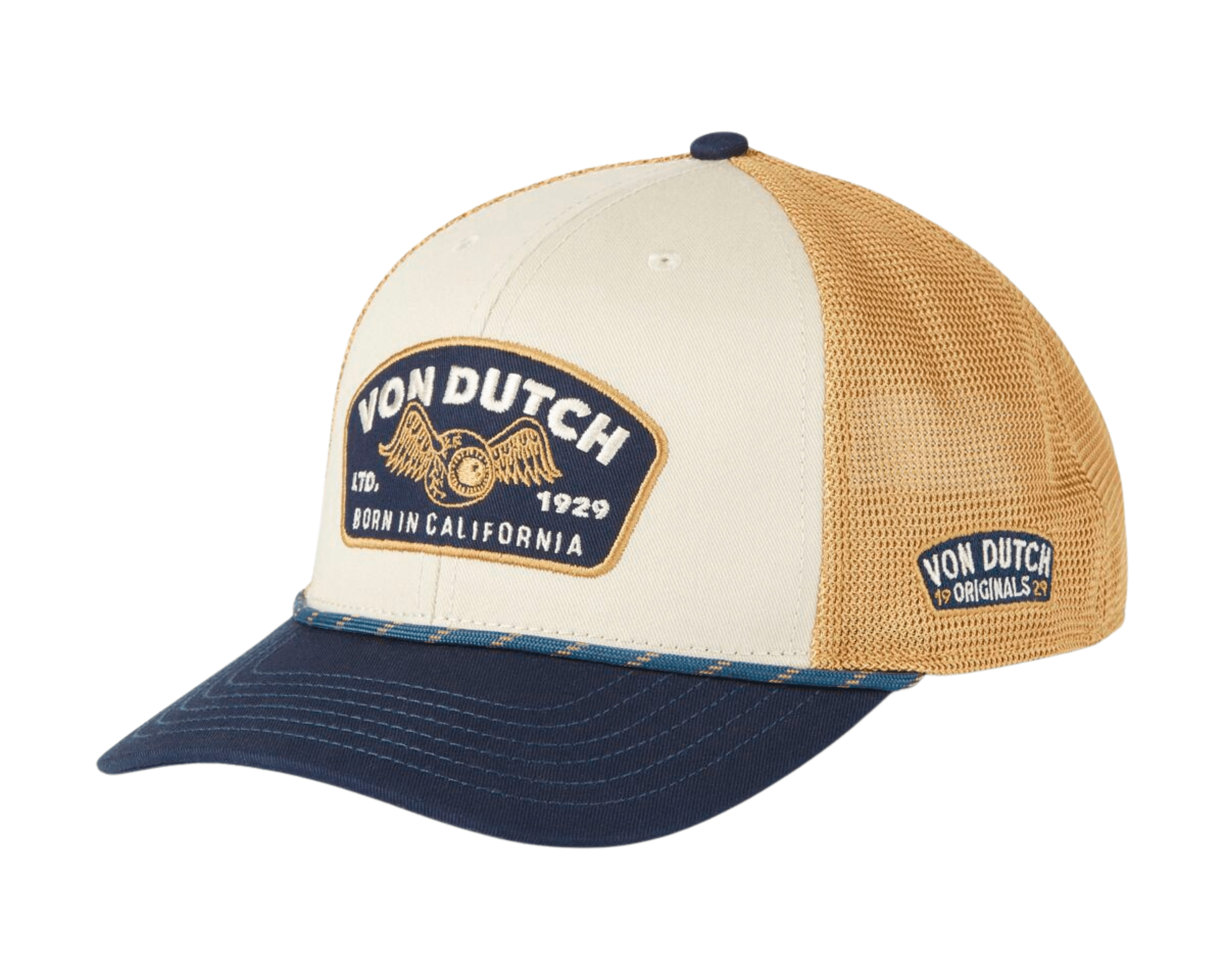 Von Dutch Baseball Cap Mustard - OnSize